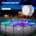Pool Lights Shower Light Pond Lights Rechargeable Submersible LED Lights Spa Lights for Hot Tub LED Pool Light for Above Ground Pool Decorations Outdoor Waterproof 1 Pack 3.3'' - Buy Online on GoSupps.com