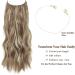Adjustable Ash Blonde Synthetic Hair Extensions - 12 Curly Clip-In Piece for Women - Buy Online on GoSupps.com