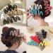 Hair Clips Hair Clip Fashion Hair Claw Large Wave Style Hairpins Hair Clamps Hair Accessories Women Ponytail(Color:Matte pink) - Buy Online on GoSupps.com