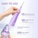 Sejoy Water Flosser - Rechargeable Cordless Teeth Cleaning Tool with 5 Modes, 8 Jet Tips - IPX7 Waterproof, Portable & Travel-Friendly (Purple) - Buy Online on GoSupps.com