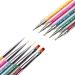Waldd 5-Piece Nail Art Brush Set - Double Ended Dotting Tools with Multi-Colored Nail Brushes for Manicure Care - Buy Online on GoSupps.com