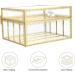 Minkissy Golden Glass Makeup Organizer with Lid | Vanity Storage Box & Mirror for Cosmetics Brushes Lipsticks & Skincare - Buy Online on GoSupps.com