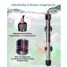 Netonda 100W Aquarium Heater with Thermostat | Adjustable Fish Tank Heating Rod for 60L-120L Aquariums (20-34 C) - Black - Buy Online on GoSupps.com