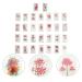 Minkissy Red Spider Lily Temporary Tattoos - 120 Sheets for Cosplay Decals | Fake Tattoos for Long-Lasting Designs - Buy Online on GoSupps.com