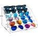 MineSign Sunglasses Organizer - Clear Eyeglasses Display Case for Tabletop | 6 Layer Sticker Display Tray | Glasses Holder Stand - Buy Online on GoSupps.com