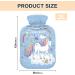 Birthday Magical Unicorn Hot Water Bottle with Cover - 1L Soft Warm Comfort for Neck Shoulders & Winter Relaxation - Buy Online on GoSupps.com