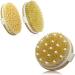 GiimiBash Bamboo Dry Body Brushes Dry Body Brush for Dry Skin Blood Circulation Cellulite Treatment Wet and Dry Brush Suitable for All Kinds of Skin with Soft and Stiff Bristles