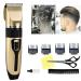 Rechargeable Hair Cutting Kit Hair Clippers for Men Professional Men Clippers Cordless Electric Beard Trimmer Hair Trimmer for Family Use Low Noise USB Quick Charge