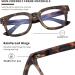 Madison Avenue Women Blue Light Glasses | Oversize Tortoiseshell Computer Eyeglasses - Buy Online on GoSupps.com
