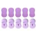 Youngwier Face Cleansing Brush | Finger Handle Face Silicone Scrubber Small Brush Soft Bristles Ergonomic Grip Everyday Face Scrubber for Dormitory Bathroom Purple