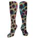 Batik-sunflower compression socks for women and men circulation 15-20 mmHg is the best support for sporty running and cycling