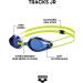 Arena Tracks Junior Anti-Fog Competition Swimming Goggles for Kids - UV Protection 4 Nasal Gaps Silicone Seals - Blue White Fluoyello (36) - Buy Online on GoSupps.com