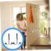 SOESFOUFU Over Door Towel Rack 2pcs Double Hook Wall Mounted Clothes Rack Over Door Storage Rack Hanger Hook hat Rack Wardrobe 14x9cm Black - Buy Online on GoSupps.com