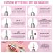 Saviland Portable Electric Nail Drill Machine - 20000 RPM USB Nail File Kit for Manicure Home Salon Use - Includes 7 Nail Drill Bits and 51 Sanding Bands - Silvery - Buy Online on GoSupps.com
