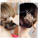 Beavorty 1 Set Leaf Pearl Hairpin Hair Accessories for Women Wedding Hairpin Fork Hairstyles Rhinestones Hair Comb Hair Combs for Women Decorative Hair Comb Clip Hairpins Accessory Metal - Buy Online on GoSupps.com