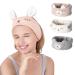 Ergonflow 4 Pack Animal Coral Fleece Spa Headbands Women's Facial Hair Bands - Buy Online on GoSupps.com