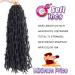 6 Packs Butterfly Locs Crochet Hair 24 inch - Soft Goddess Faux Locs | 12 Strands/Pack for Stunning Crochet Braids 1B - Buy Online on GoSupps.com