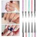 Jsdoin 5 pcs Nail Art Brushes Nail Dotting Tool Nail Art Pens Drill Drawing Nails Brush Pen for Nail Art Tools - Buy Online on GoSupps.com