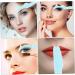 Mikinona 2pcs Silicone Beauty Ruler Blue Mascara Eyeshadow Auxiliary Guard Pads Eyeliner Makeup Bag for - Buy Online on GoSupps.com