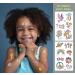 Groovy 70s Glow in the Dark Temporary Tattoos - Flower Power & Hippie Stickers for Girls' Birthday Party - Buy Online on GoSupps.com