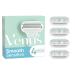 Gillette Venus Deluxe Smooth Sensitive Blade Refills X4, For Women, 3 Blades