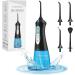 TUREWELL FC1592 Water Flosser for Teeth Cordless 300ML Water Tank Portable Oral Irrigator IPX7 Waterproof and 3 Modes with 4 Jet Tips for Family and Travel(Black)