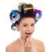 55mm Self Grip Hair Rollers Set - 18 Pieces with Duck Teeth Hair Clips for Women & Men - Buy Online on GoSupps.com