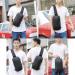 Anti Theft Waterproof Sling Bag with USB Charging Port - Lightweight Crossbody Backpack for Men and Women - Black - Buy Online on GoSupps.com