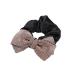 1 Piece Hair Scrunchie with Rhinestone Bow Women's Elastic Hair Band Ponytail Holder Rubber Bands Scrunchies Hair Bow Hair Rings Hair Accessories Headpiece for Women and Girls Champagne 1 champagne