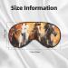 SSIMOO Horses Running Art Sleep Mask - Adjustable Breathable Eye Mask for Comfortable Sleep | Fashionable Black Sleep Mask for Travel & Home - Buy Online on GoSupps.com