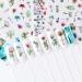 Cyalean Nail Art Stickers 24 Sheets Water Transfers DIY Art Nail Stickers Self Adhesive Colorful Flowers Watermark Nail Sticker for Women Girls Manicure DIY and as Kids Craft Art - Buy Online on GoSupps.com
