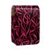 Lipstick Case Leather Lip Gloss Lipstick Organizer with Mirror Mini Lipstick Holder Bag Breast Cancer Ribbon Pink E320x7wxxb