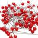 La Tartelette 800pcs Round Pearl Head Dressmaking Pins Weddings Corsage Florists Sewing Pin (3.5 cm  Red) 3.5 cm Red