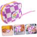 Healifty Aunt's Towel Storage Bag Set - Mini Clutch Organizer Pouch for Women | Portable Period Bag with Zipper Closure and Button Tampon Holder - Pu Violet - Buy Online on GoSupps.com
