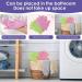 4PCS Exfoliating Gloves Body Scrubber - Dual Texture Bath Gloves for Shower Spa - Dead Skin Remover - Grass Green Pink - Buy Online on GoSupps.com