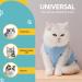Avont Katzenbody Recovery Suit for Cats | Post-Op Healing Leak Protection Abdominal Wounds Skin Issues - Blue S - Buy Online on GoSupps.com