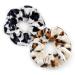 Kavya Velvet Hair Scrunchies for Women Soft Scrunchie Strong Elastic Hair Bands Leopard Bobbles Ponytail Holders Hair Accessories For Women Thick Long Fine Hair Party Bag Fillers