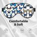 FoRes Many Blue Butterfly Print Eye Mask - Adjustable Light Blocking Sleep Mask for Deep Rest - Unisex Design - Buy Online on GoSupps.com