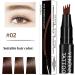 Anjoize Eyebrow Pen Anjoize 4-Tip Microblade Brow Pen Waterproof and Smudge-Proof Eyebrow Pen Makeup for Daily Use - Buy Online on GoSupps.com