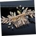 Didiseaon Pearl Hair Barrettes Decorative Hair Combs Crystal Decor Crystals Decor Wedding Crystal Hair Comb Rhinestone Headpiece Crystal Flower Comb Hair Accessories Bride Alloy - Buy Online on GoSupps.com
