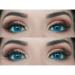 Very covering and natural blue contact lenses Silicone Comfort Novelry "Verona Blue" Blue + container of Glamlens - 1 pair (2 pieces) - Dia 14.20 - Without strength 0.00 Dioptries