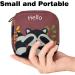 Javenproeqt Portable Women's Binding Bags | Menstrual Cup Pocket & Pads for Teens | Hello Autumn Raccoon Design - Buy Online on GoSupps.com