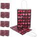 Gatuida 30 Pcs Valentine's Day Tote Valentines Day Goodie Bags Kids Birthday Storage Bag Organizer Heart Gift Bag Valentine Bags with Handles Love Heart Bag Kids Gifts Paper Souvenir Candy - Buy Online on GoSupps.com