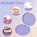 Beejoy Retainer Case Orthodontic Denture Box Round Retainer Box with Magnetic Seal Textured Liner Multifunctional Mouth Guard Denture Case for Retainers Mouthguards Braces (White) - Buy Online on GoSupps.com