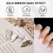 Gold Liner Gel Nail Polish - Metallic Gold Gel Liner Nail Art - 3D Mirror Effect Painted Drawing Nail Gel with Thin Brush - 10ml Glossy Chrome Gel Soak Off UV/LED Nail Art Manicure - Buy Online on GoSupps.com