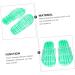 MAGICLULU 2 Pairs Slippers Quick Drying Shower Slippers Green Home Indoor Slippers Non Dorm Shoes Gym Foot Spa Soak Tub Shower Footware Massaging Travel Pvc Household Plastic Barrel 28x10.3cm 11x5pcs Greenx5pcs - Buy Online on GoSupps.com