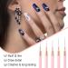 Nail Art Liner Brushes Set - 5Pcs Painting, Dotting, and Detailing Tools for Fine Nail Art Designs in Pink - Buy Online on GoSupps.com