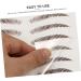 FRCOLOR 9 Sheets Waterproof Eyebrow Stickers Eyebrow Tool Imitation Eyebrow Sticker Hair 3d Template 1 count (Pack of 1) Brown - Buy Online on GoSupps.com