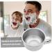 Premium Stainless Steel Shaving Bowl Set - 5pcs Large 4.3 Mug with Handle for Home & Barber Shop Use - Buy Online on GoSupps.com