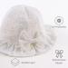 XIAOHAWANG Baby Girl Sun Hat - Embroidered Flowers Toddler Bucket Hat for Infant Girls 3-6 Months (White) - Buy Online on GoSupps.com